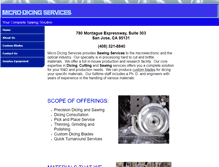 Tablet Screenshot of microdicingtechnology.com